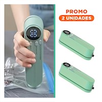 Pack2 Herramienta Portatil de Sellado al Vacio Verde para Mantener Frescura